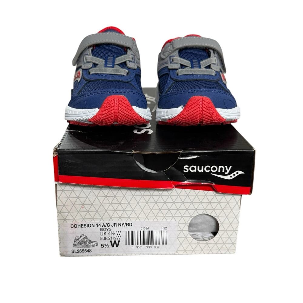 NIB! Saucony Kids Cohesion KDZ Comfort Sneakers - Little Kid Size 5.5W - Picture 9 of 9